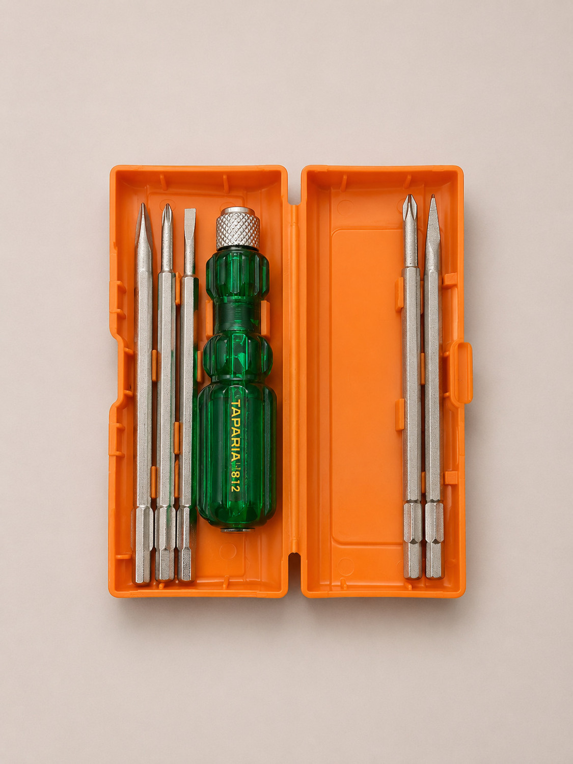 Image of TAPARIA 1621-8 Combination Plier, WS-06 Wire Stripper & 840 Screwdriver Set Combo Pack Combination Screwdriver Set