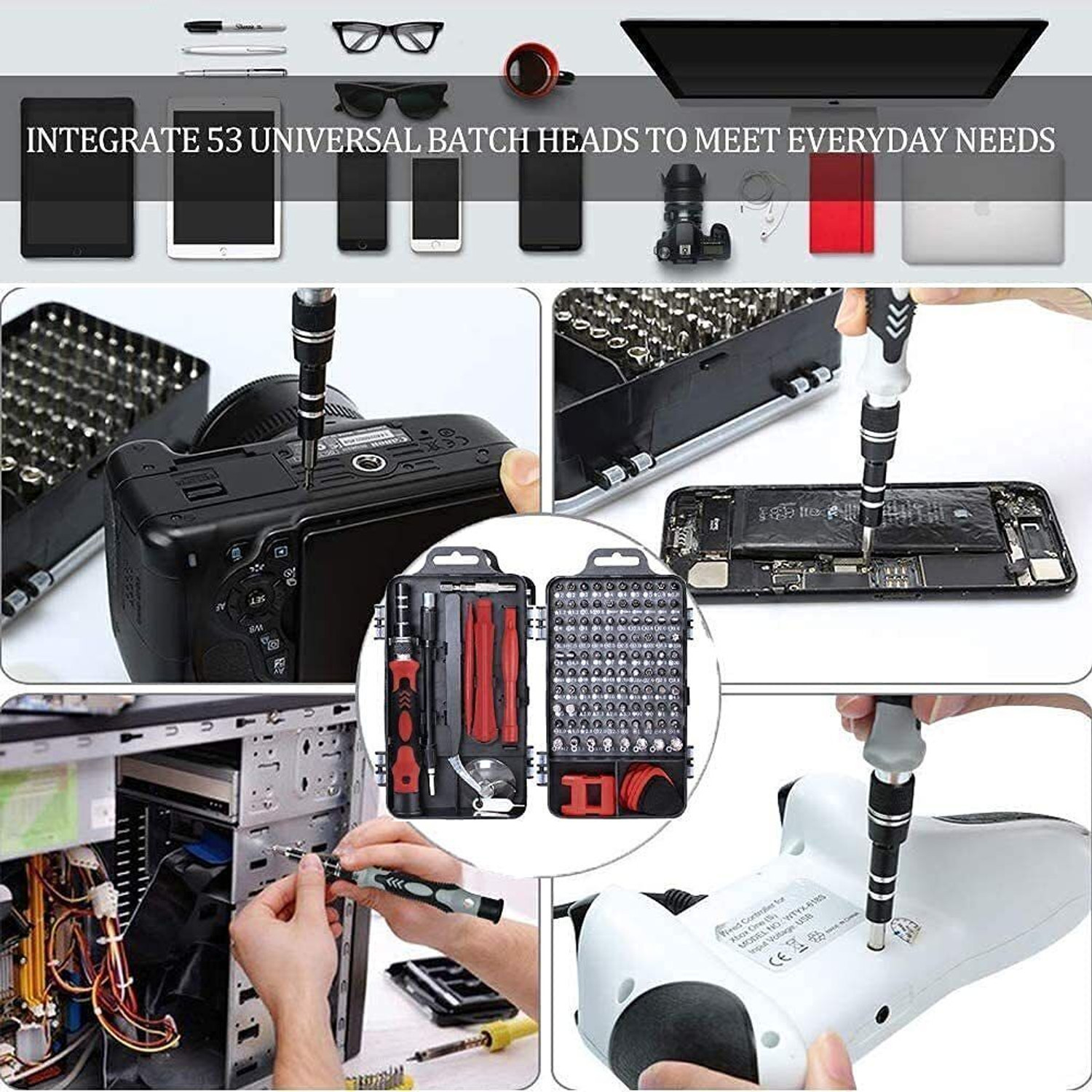 Image of Novo 115 IN 1 MULTIFUNCTION SCREW DRIVERTOOL KIT Precision Screwdriver Set