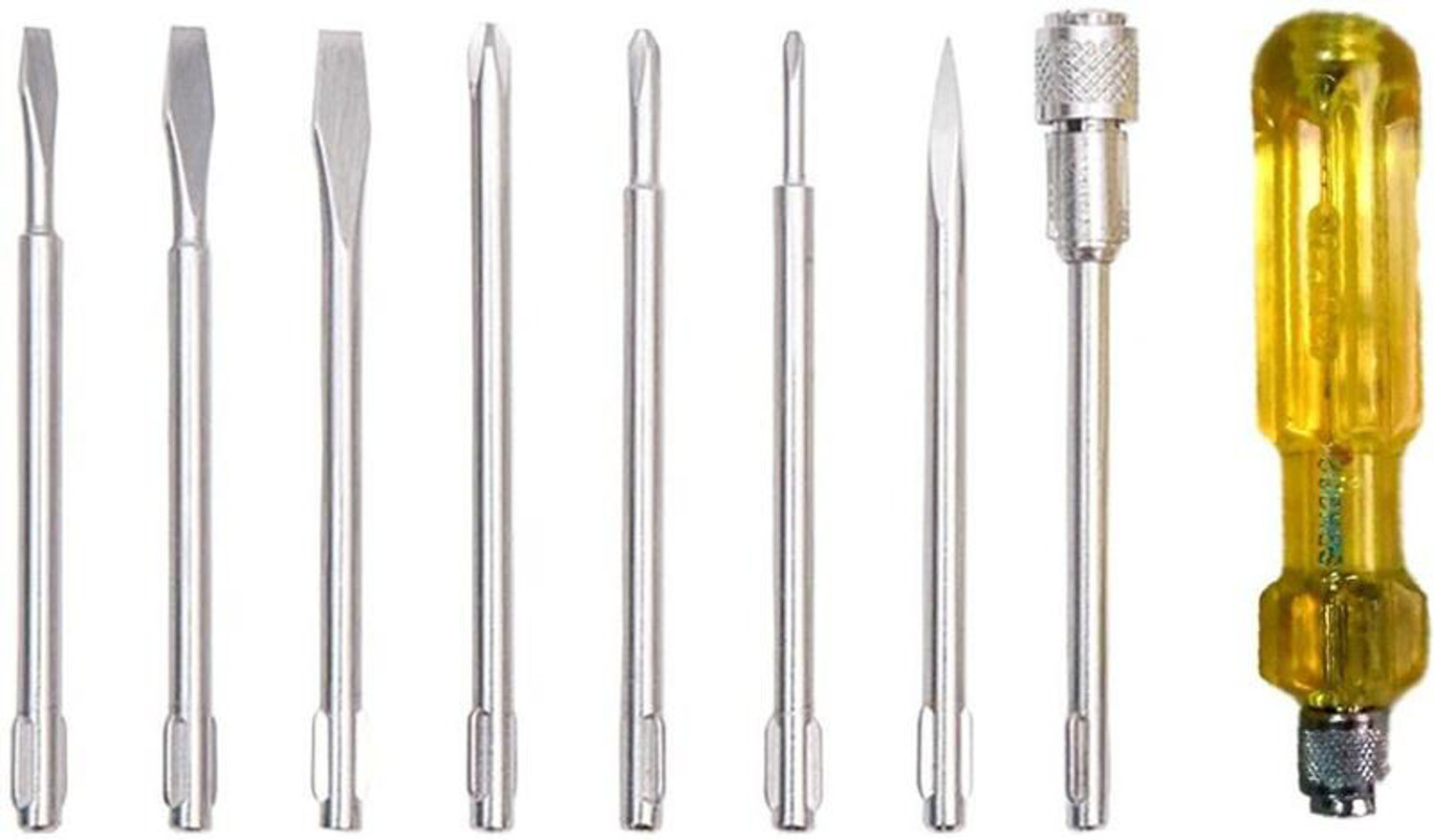 Image of TATA AGRICO Rustproof Nickel Chrome Plating | Set of 8 Blades | Combination Screwdriver Set