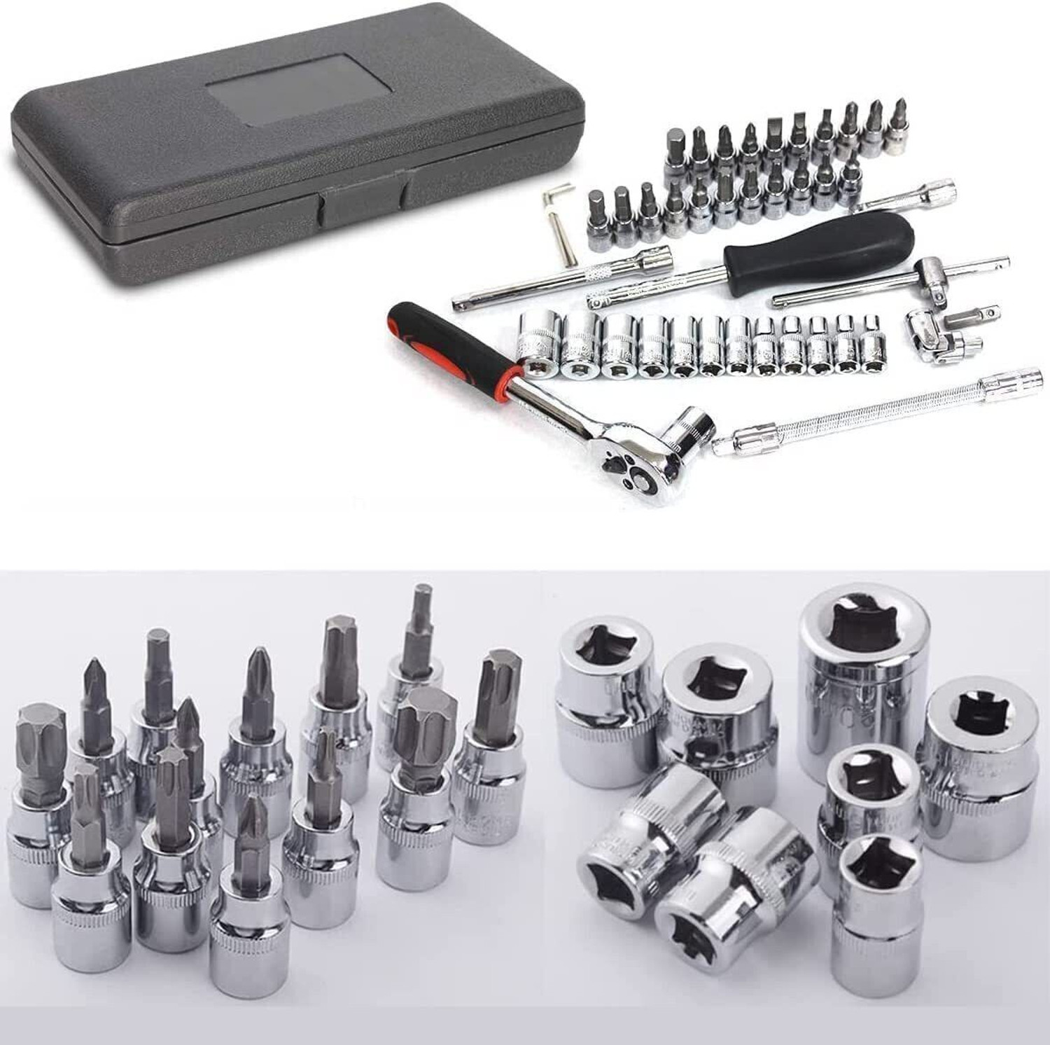 Image of romj 46 in 1 Tool Kit Spanner Set, Bike Tool Kit, Home Use Tools Kit, Goti Pana Set Combination Screwdriver Set