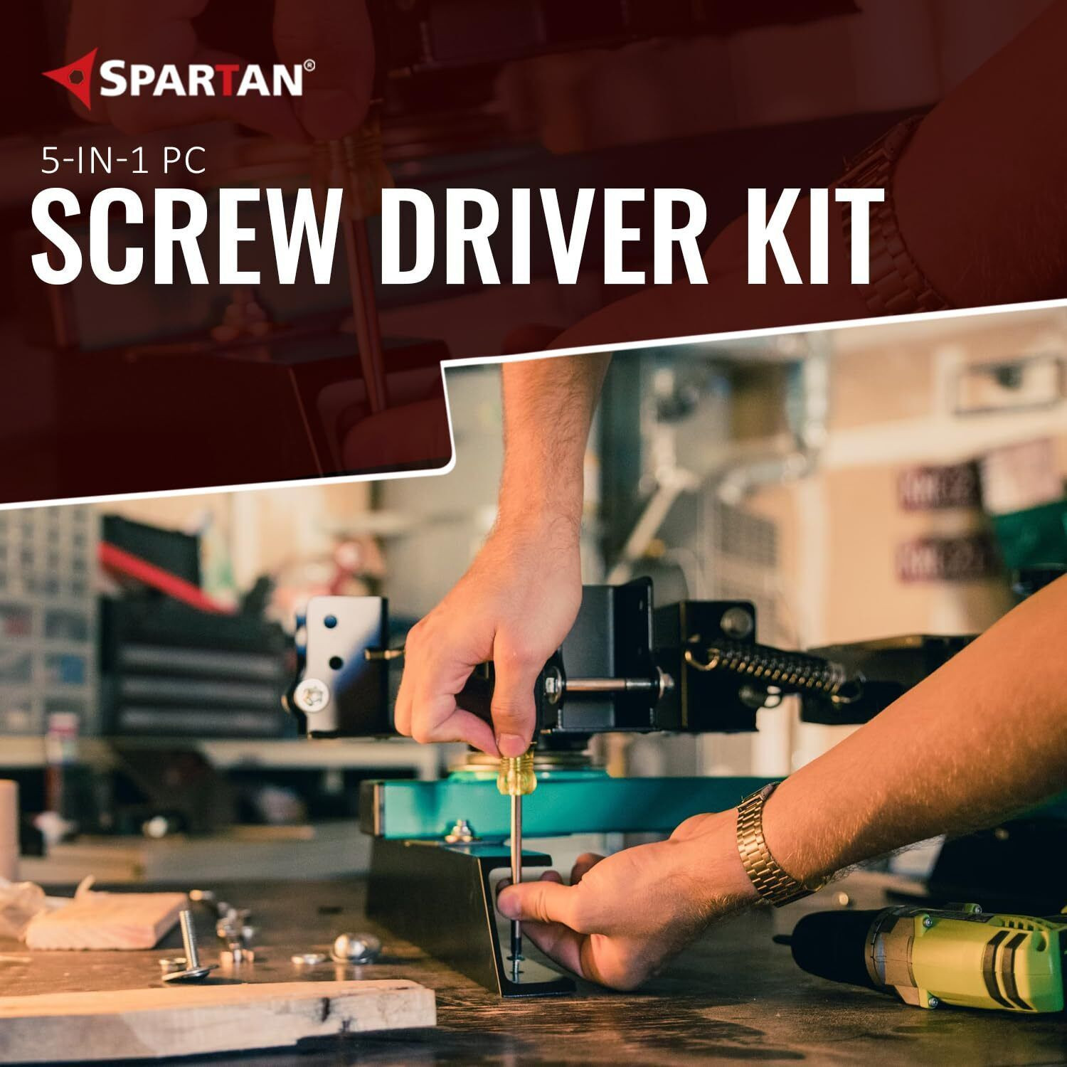 Image of Spartan 5-Pieces Screwdriver Kit (Multicolour) Standard Screwdriver Set