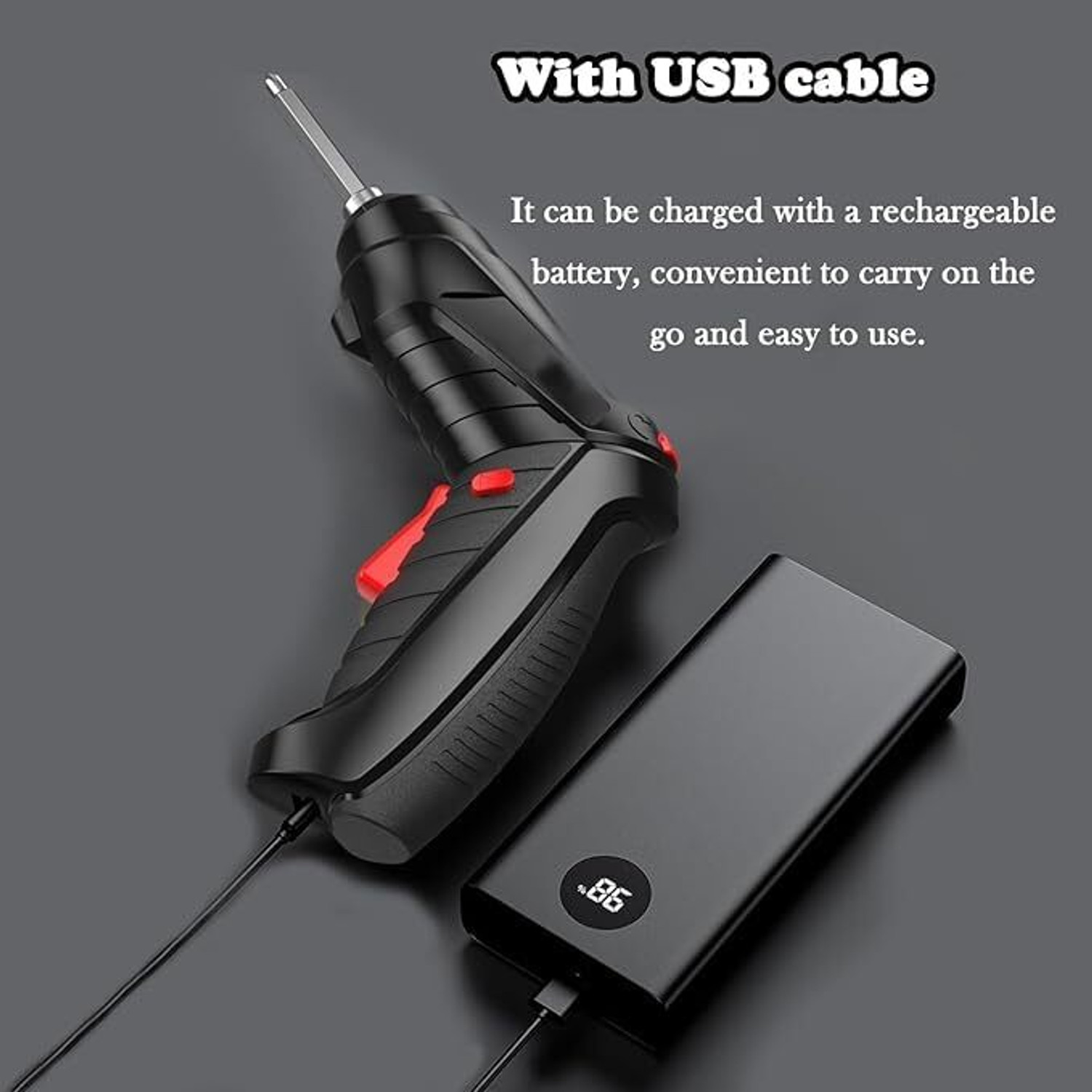 Image of Voltegic Portable 47-in-1 Electric Screwdriver Tool Set Combination Screwdriver Set (Pack of 1)