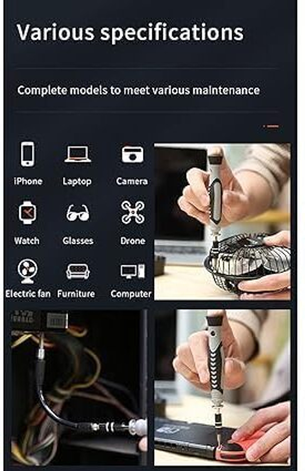 Image of OLIVENTA Screwdriver Tool Kit 115 in 1 | Multi-Bit Repair Set for Mobile, Laptop, Watch Standard Screwdriver Set