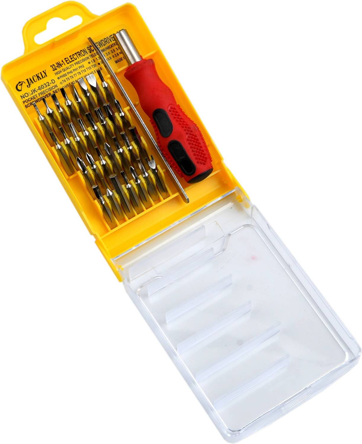 ALYRATOOLS Jackly JK 6032D Precision Screwdriver Set | 32-in-1 Interchangeable Tool Kit Precision Screwdriver Set