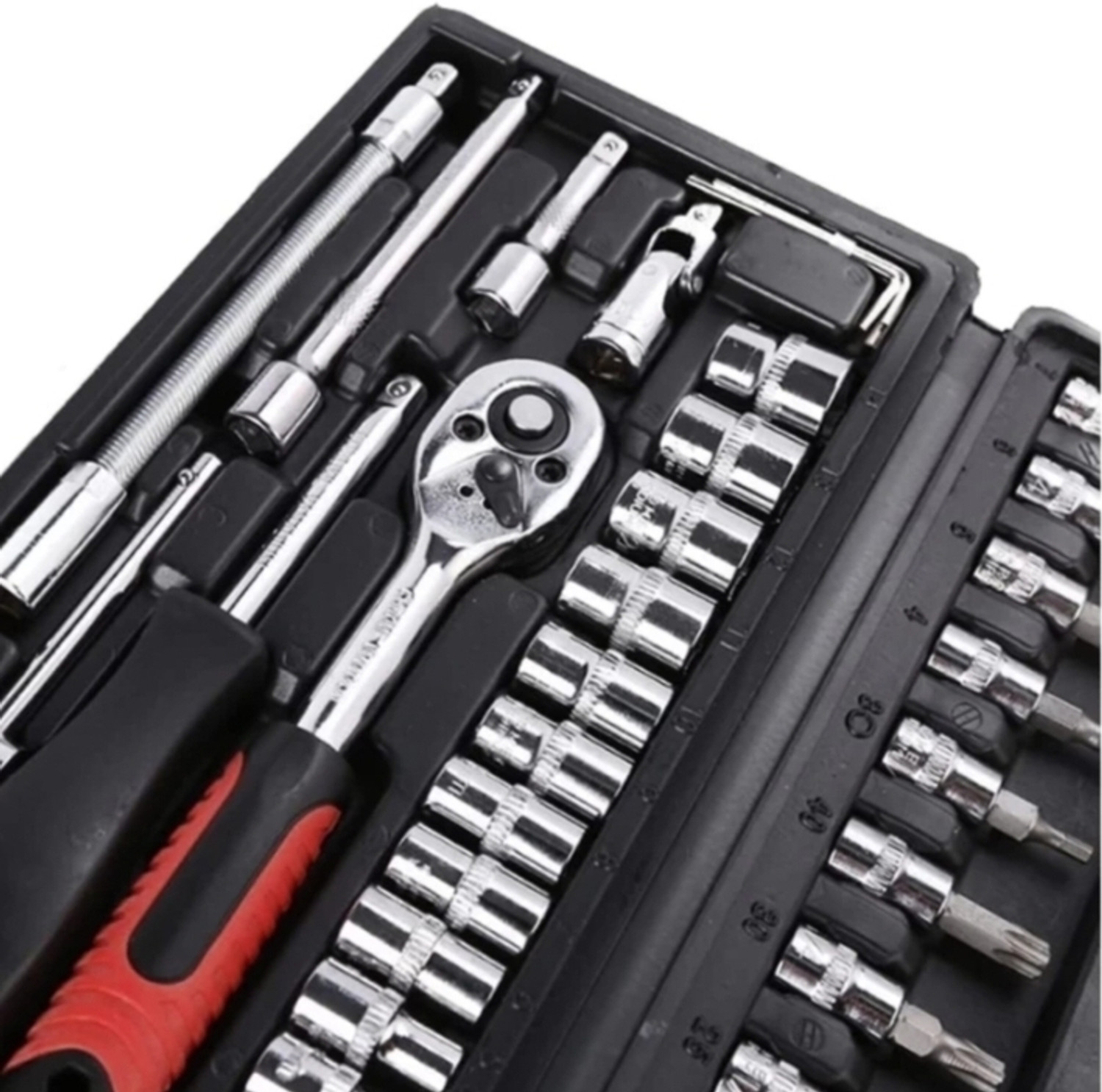 Image of SBE Car Motorcycle Repair Set Hand Tool Home Service Kit Socket Head Wrench (46Pcs ) Standard Screwdriver
