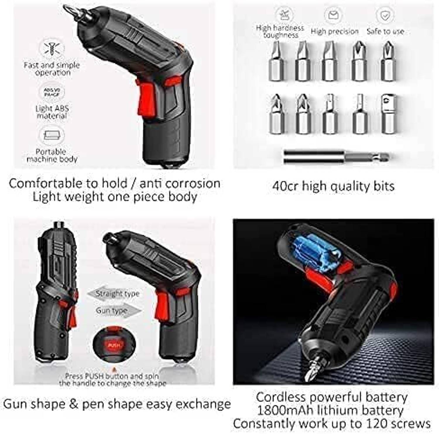 VBM Cordless Electric Screwdriver Drill - Image 3