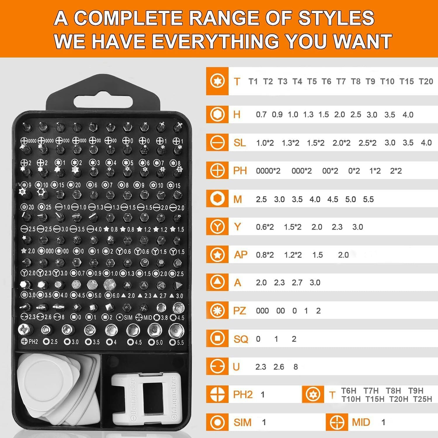 Image of BBBIKINI 115 in 1 Professional Precision Screwdriver Set Computer, Home repairing kit. Precision Screwdriver Set