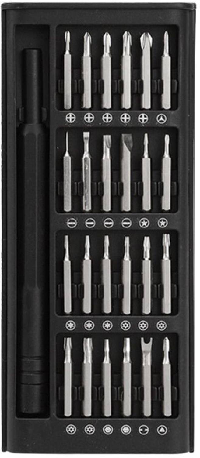 Amulakh Manual Screwdriver Tool Set, Magnetic Driver Bits Set, Magnetic Storage Box, Offset Screwdriver Set