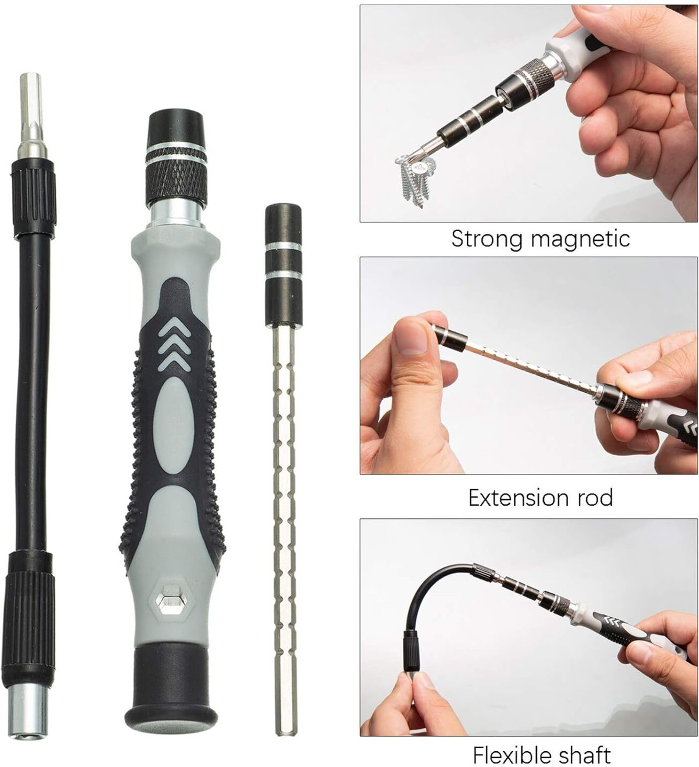 Image of ORVENIX Magnetic Driver Kit,Electronics Precision Screwdriver Set with Portable Bag Precision Screwdriver Set