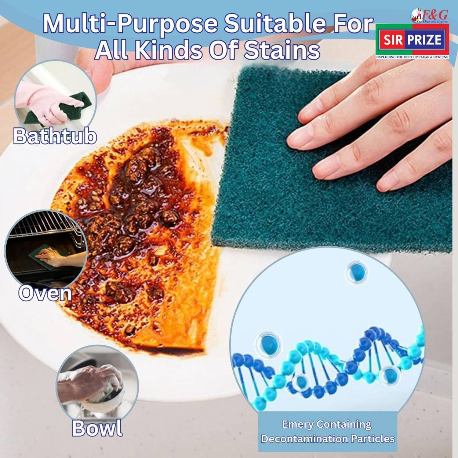 Sir Prize Stainless Steel Juna for Kitchen Dish Washing Long