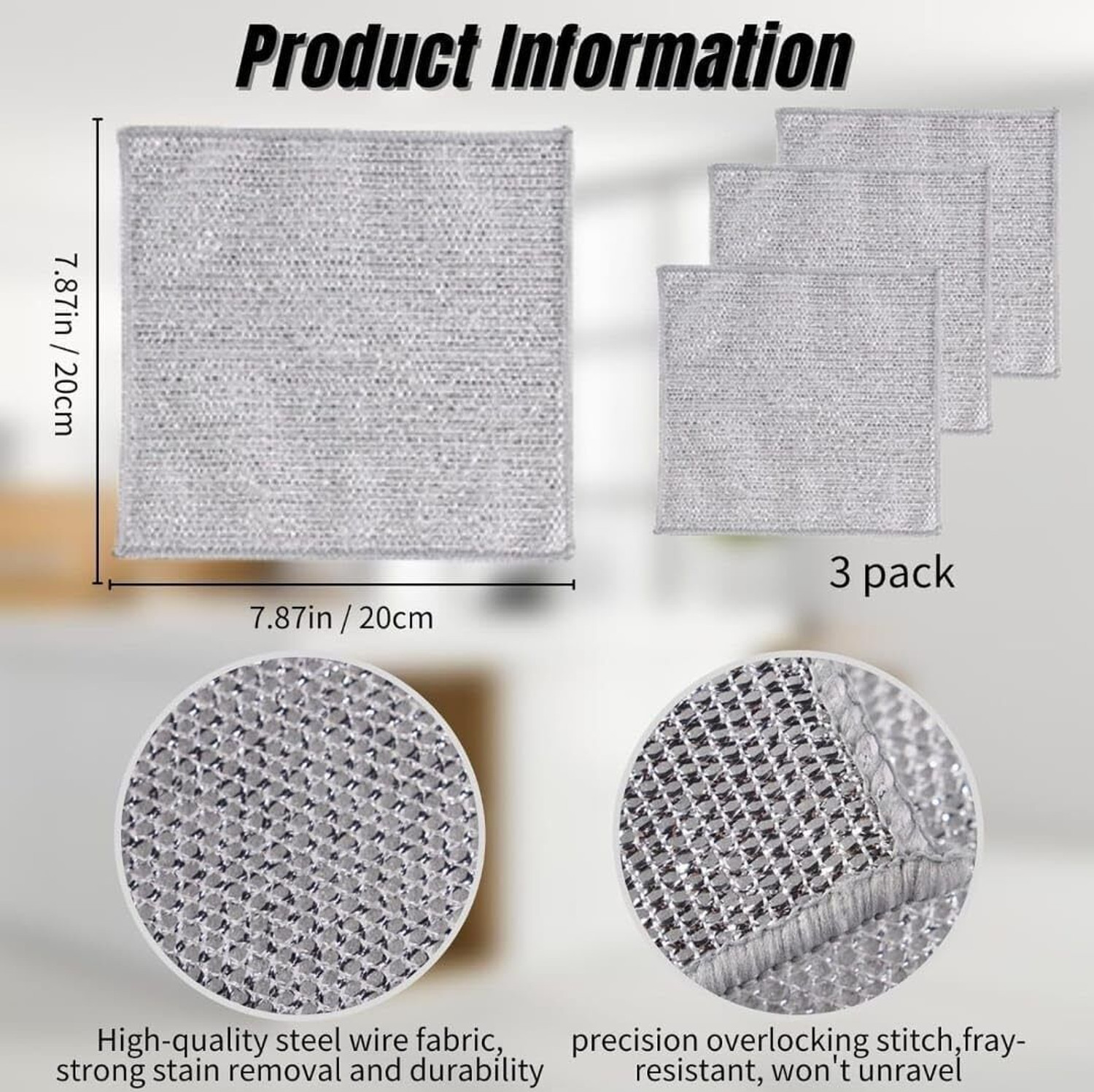 Image of MIXCO Wet and Dry Nylon Cleaning Cloth