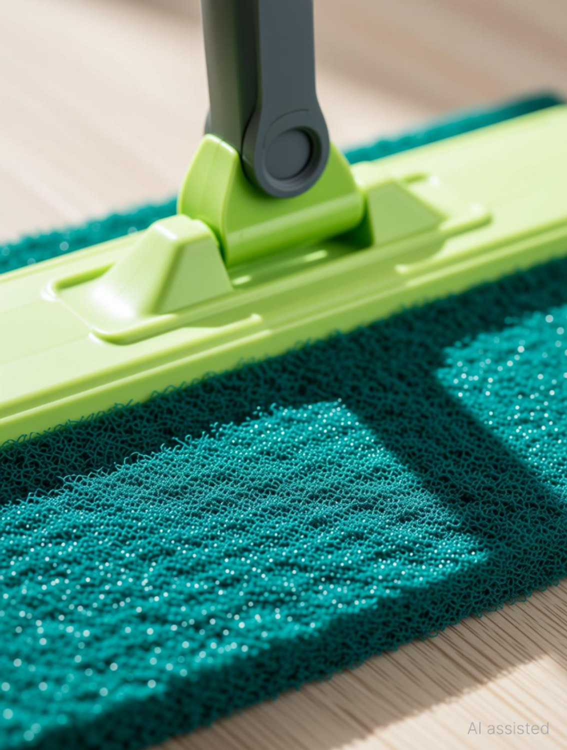 Image of PROCLEAN Scrubber Pad with Long Telescopic Handle for Floor Cleaning Scrub Sponge