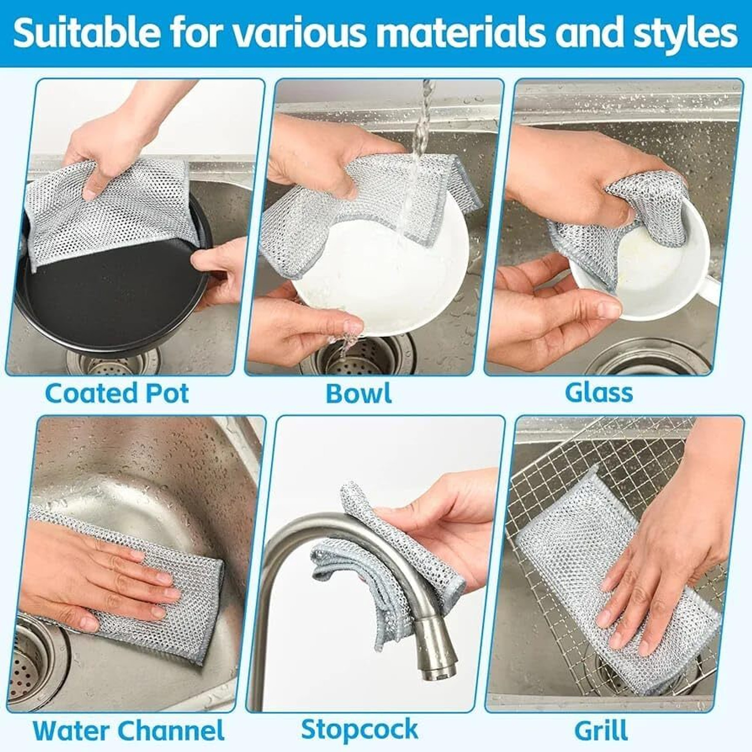 Image of Kapture 48-cleaning cloth Stainless Steel Scrub