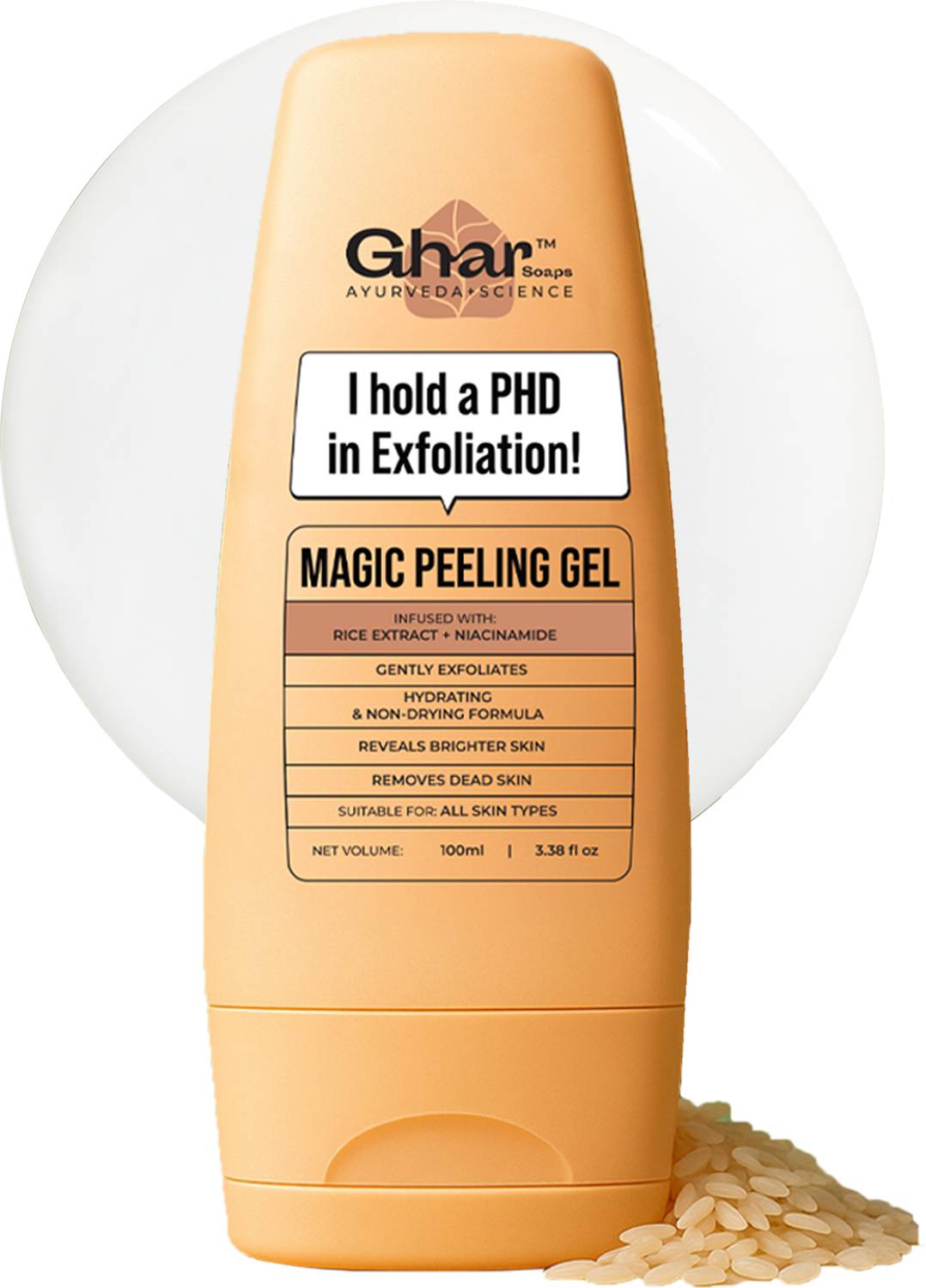 Ghar Magic Brightening Peeling Gel - Image 1