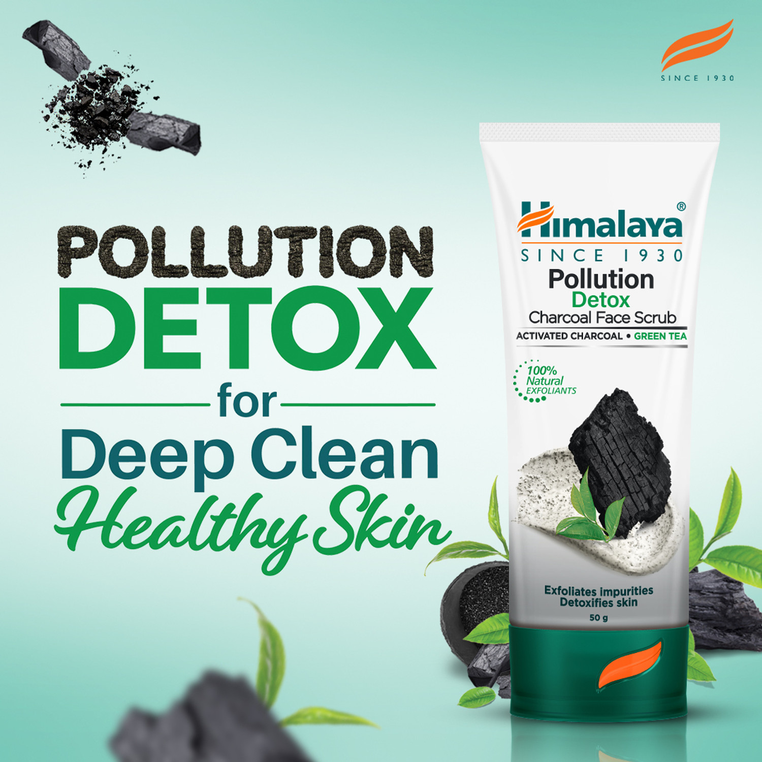 Image of HIMALAYA Pollution Detox Charcoal Scrub