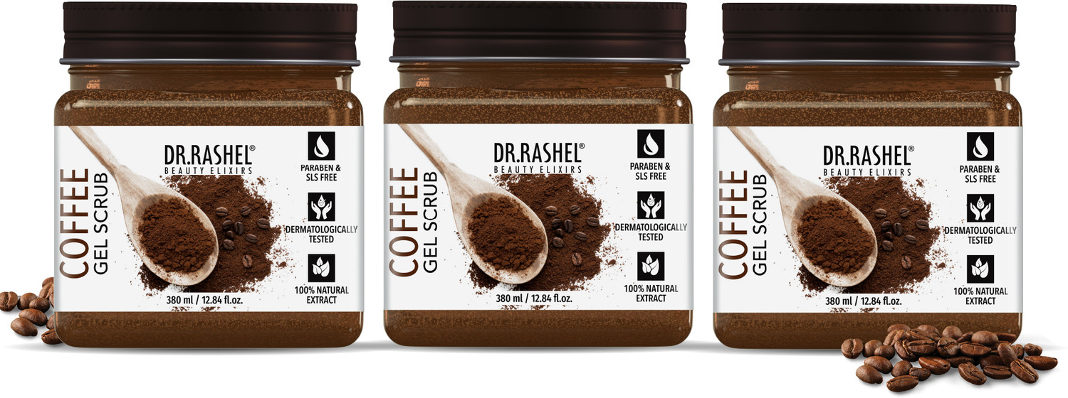 Image of DR.RASHEL Coffee Gel Scrub Revives Skin & Improves Texture | Exfoliating Scrub