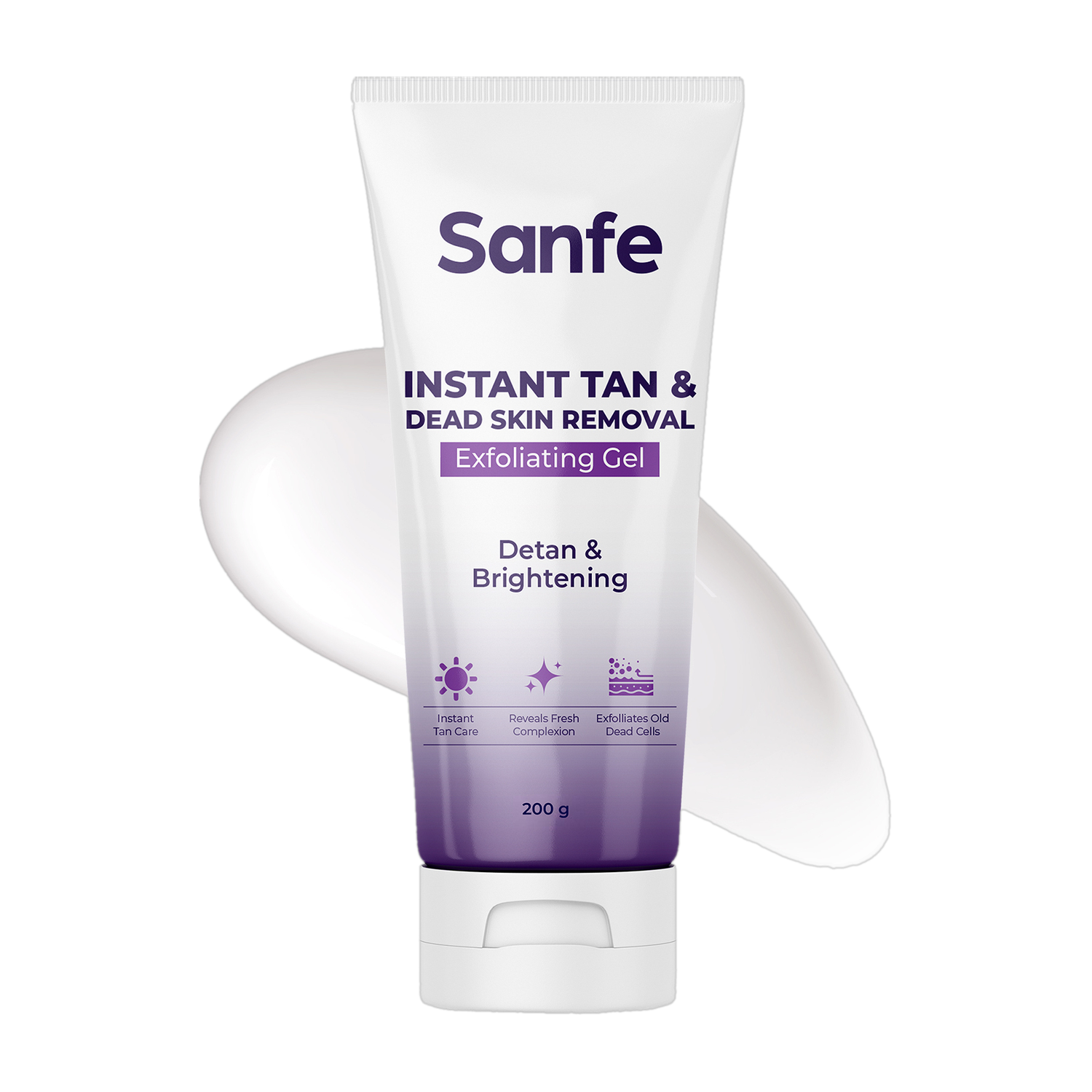 Sanfe Instant Tan & Dead Skin Removal Exfoliating Gel - Image 1