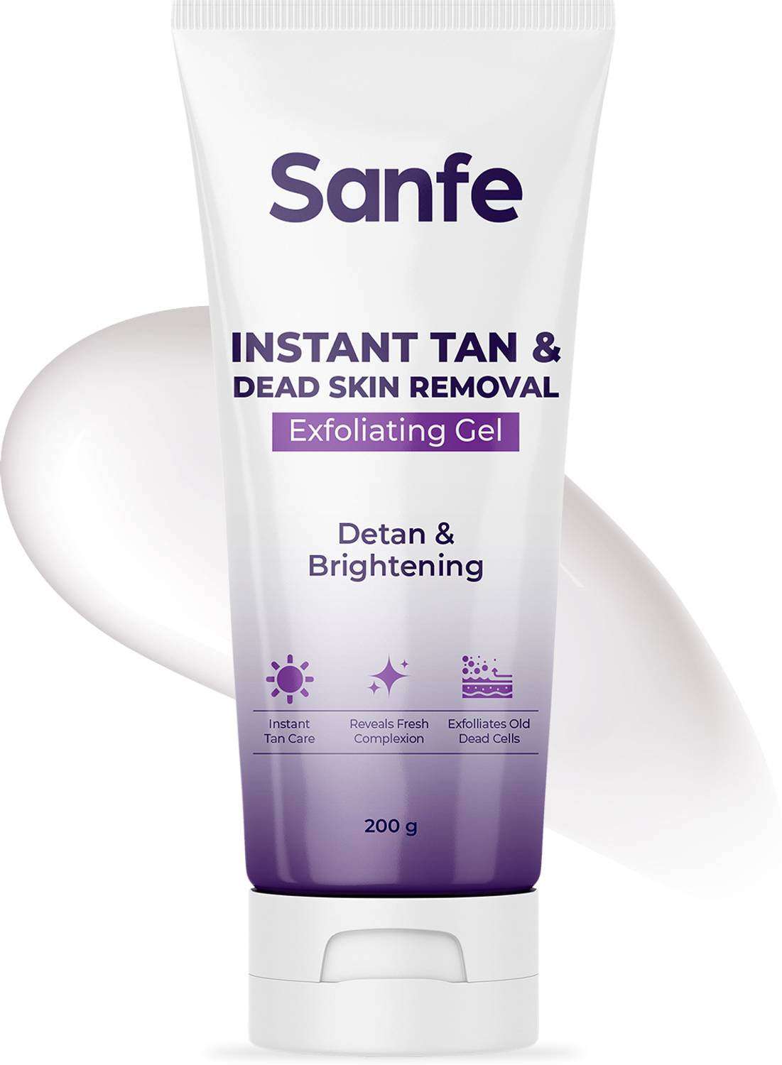 Sanfe Instant Tan & Dead Skin Removal Exfoliating Gel - Image 1