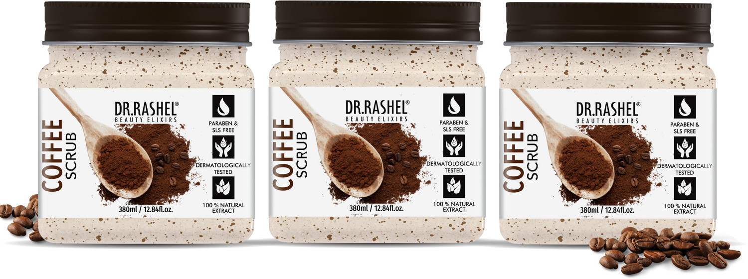 DR.RASHEL Coffee Scrub For Face & Body |Coffee Extract & Vitamins |Skin Revitalizing  Scrub