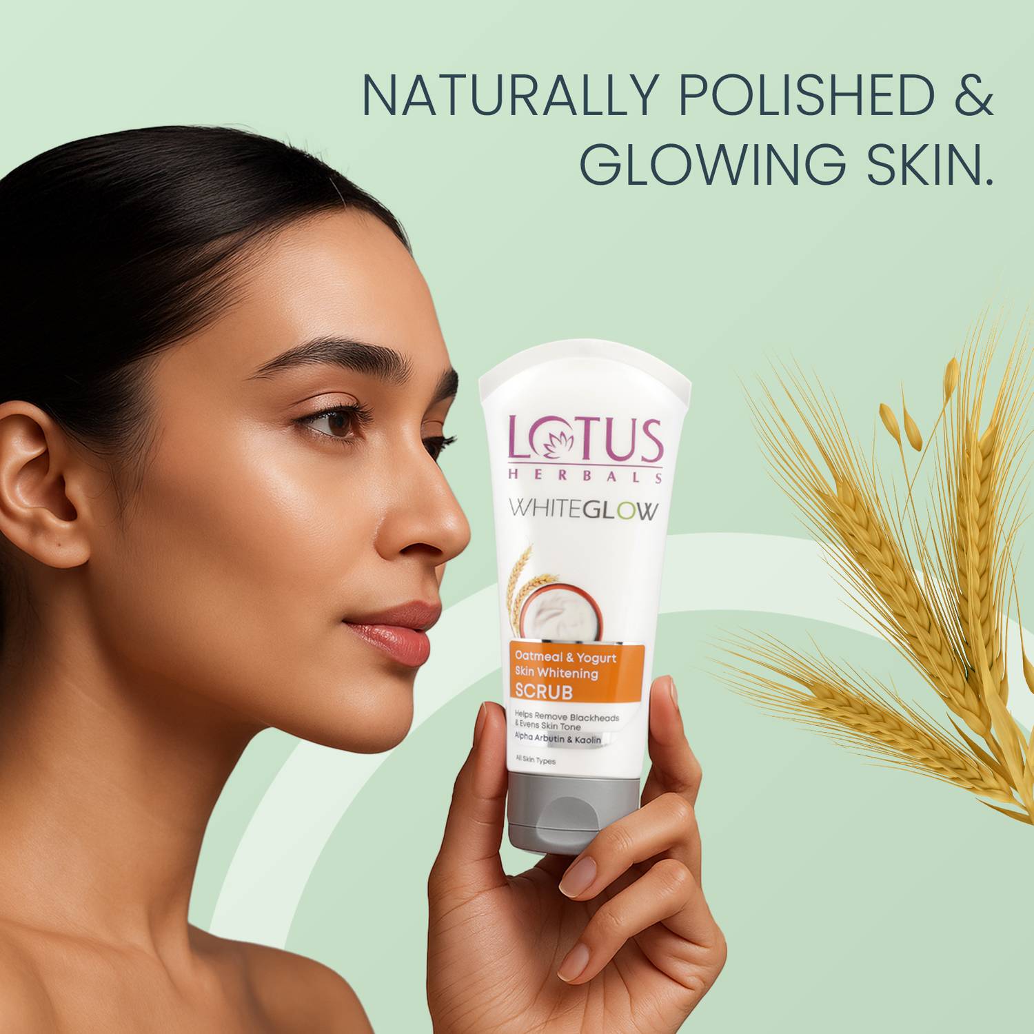 LOTUS HERBALS WhiteGlow Oatmeal & Yogurt Skin Brightening Scrub - Image 5