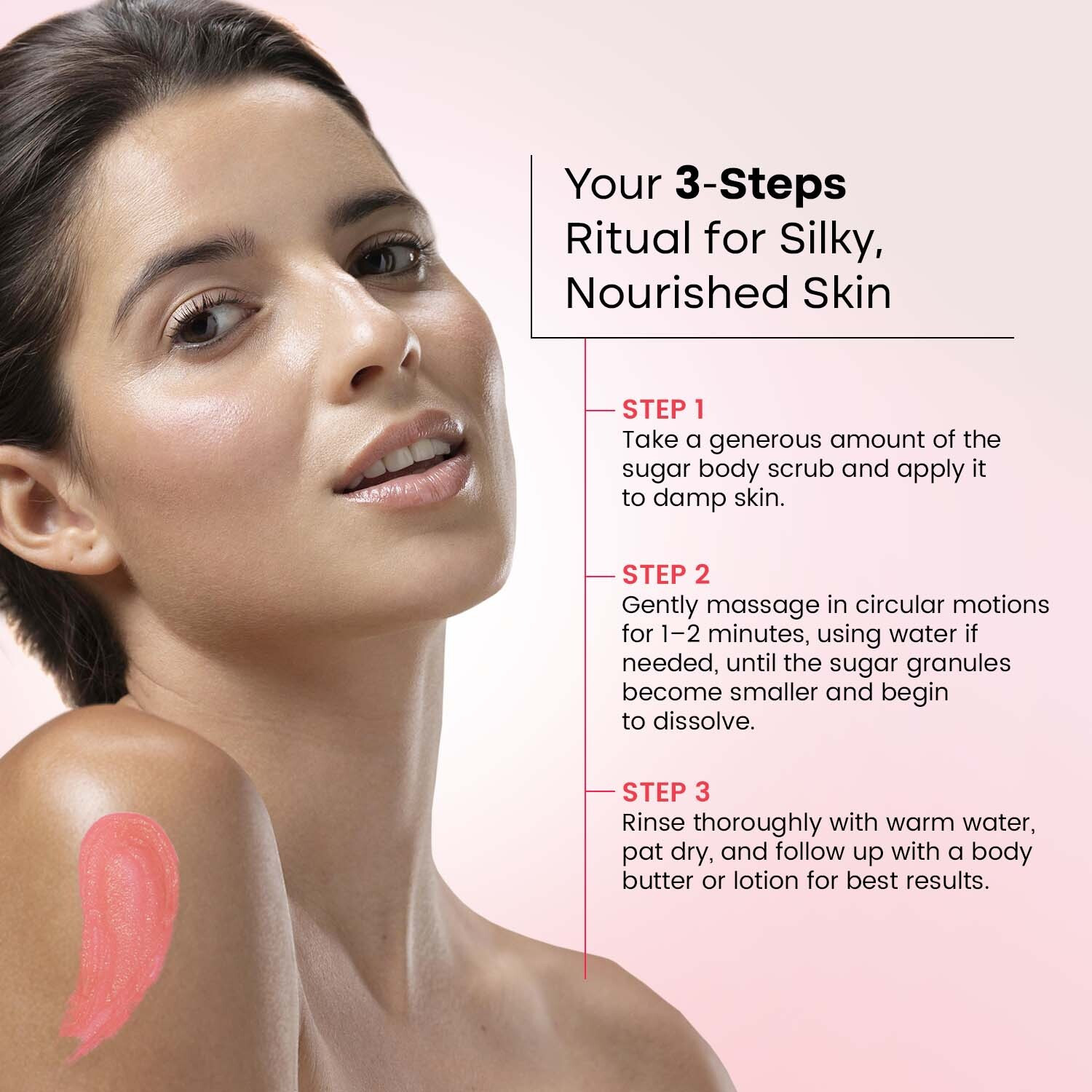 Image of Bryan & Candy New York Strawberry Sugar Body Scrub with Argan Oil to Remove Dead Skin Cells for Glowing Skin (200gm) Scrub
