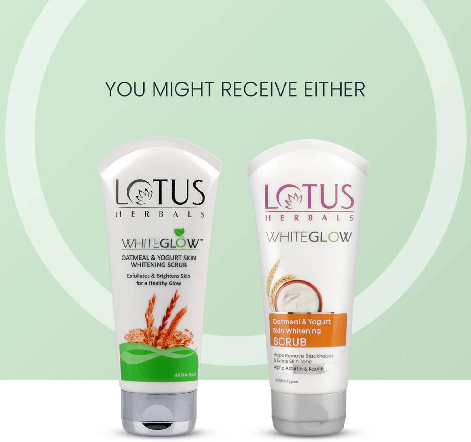 LOTUS HERBALS WhiteGlow Oatmeal & Yogurt Skin Brightening Scrub - Image 2