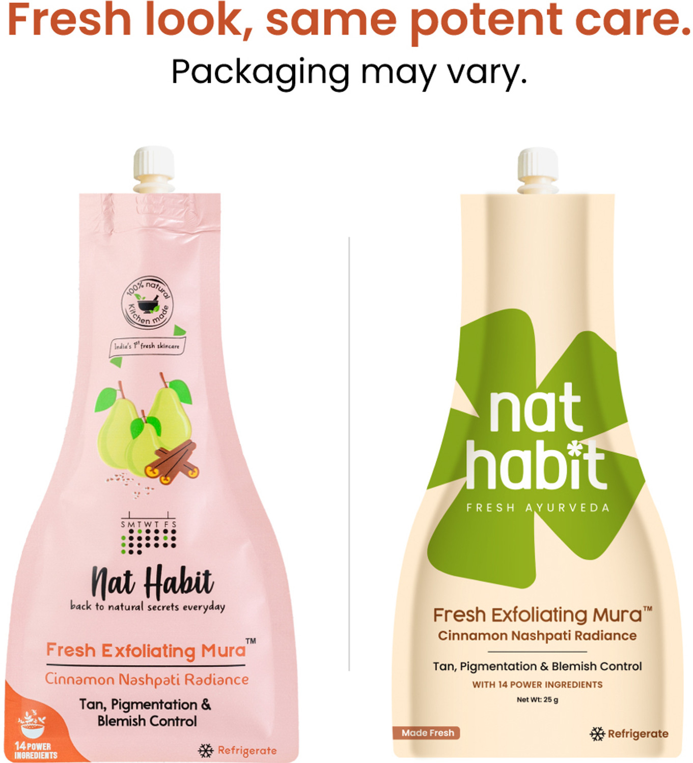 Image of Nat Habit Cinnamon Nashpati Mura (FaceScrub) For Tan Pigmentation & blemish (Pack of 3) Scrub