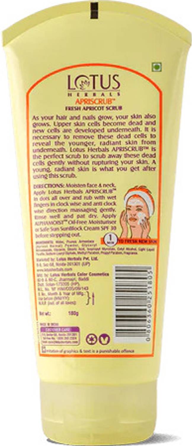 Lotus Herbal Apricot Scrub - Image 4