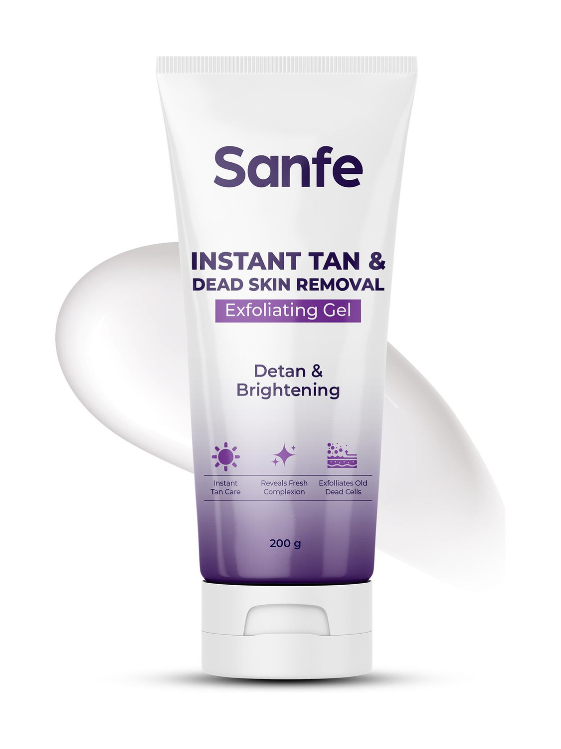 Sanfe Instant Tan & Dead Skin Removal Exfoliating Gel Visibly Removes Tan Dirt Scrub