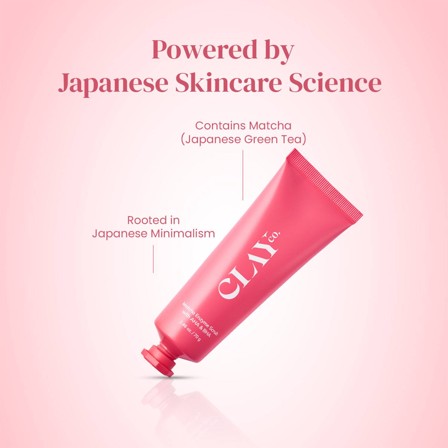 ClayCo. Matcha Enzyme Scrub for Dead Skin Removal - Image 4