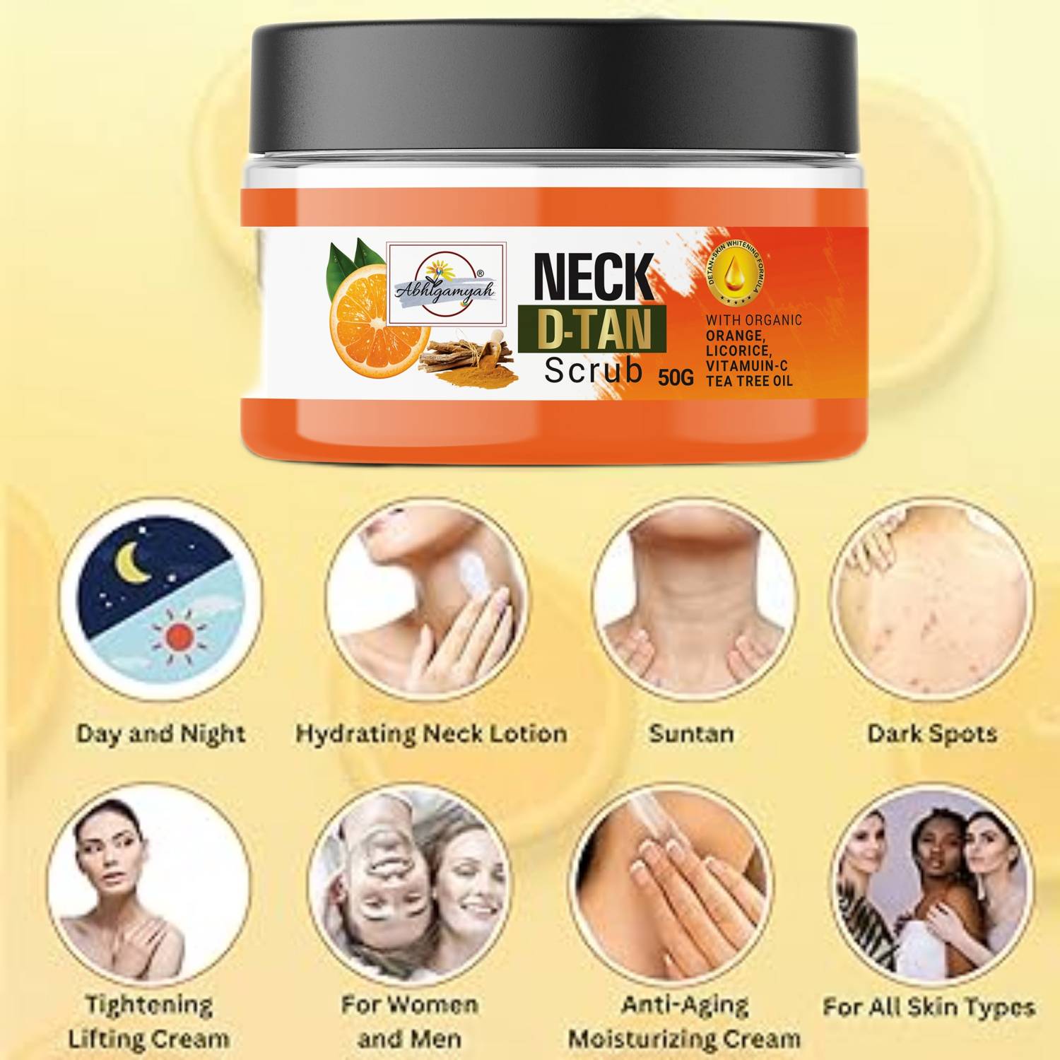 ABHIGAMYAH NATURAL D TAN SCRUBwoman and grils Scrub