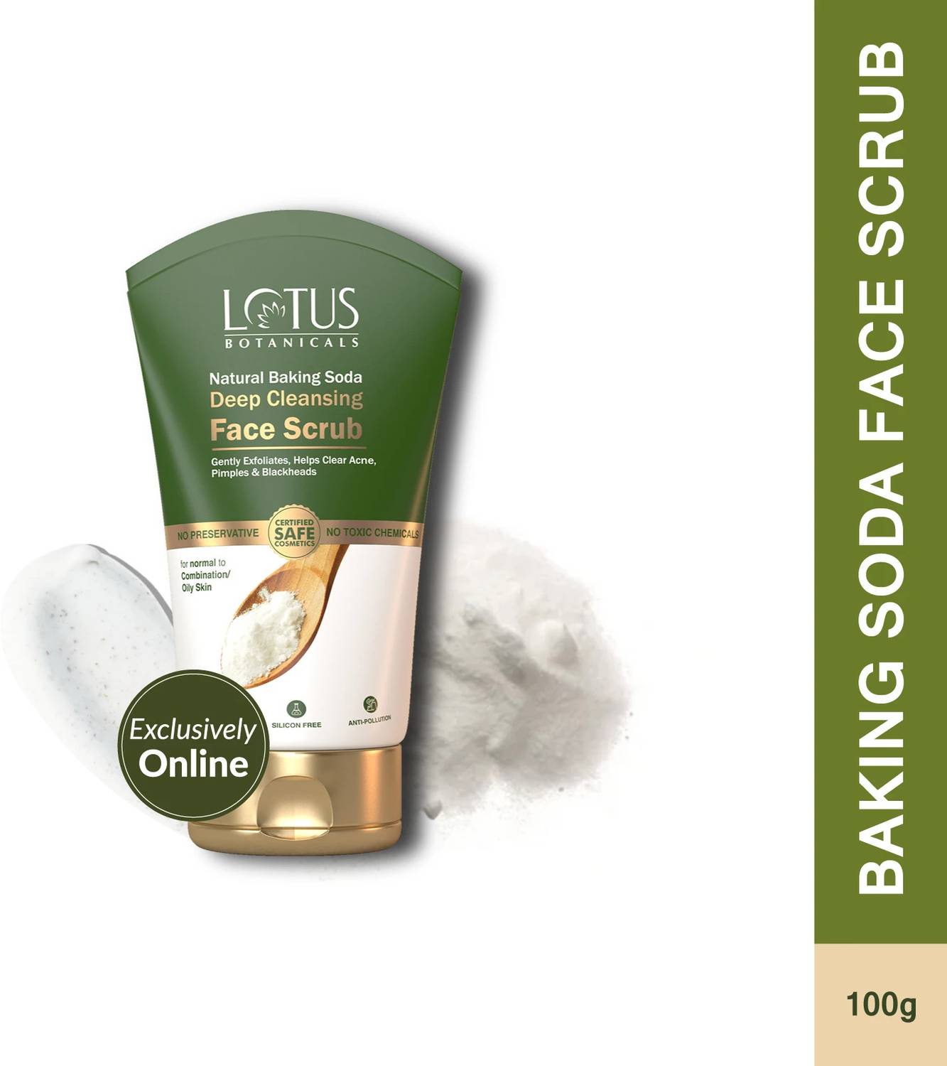 Lotus Botanicals Natural Baking Soda Deep Cleansing Face Gently