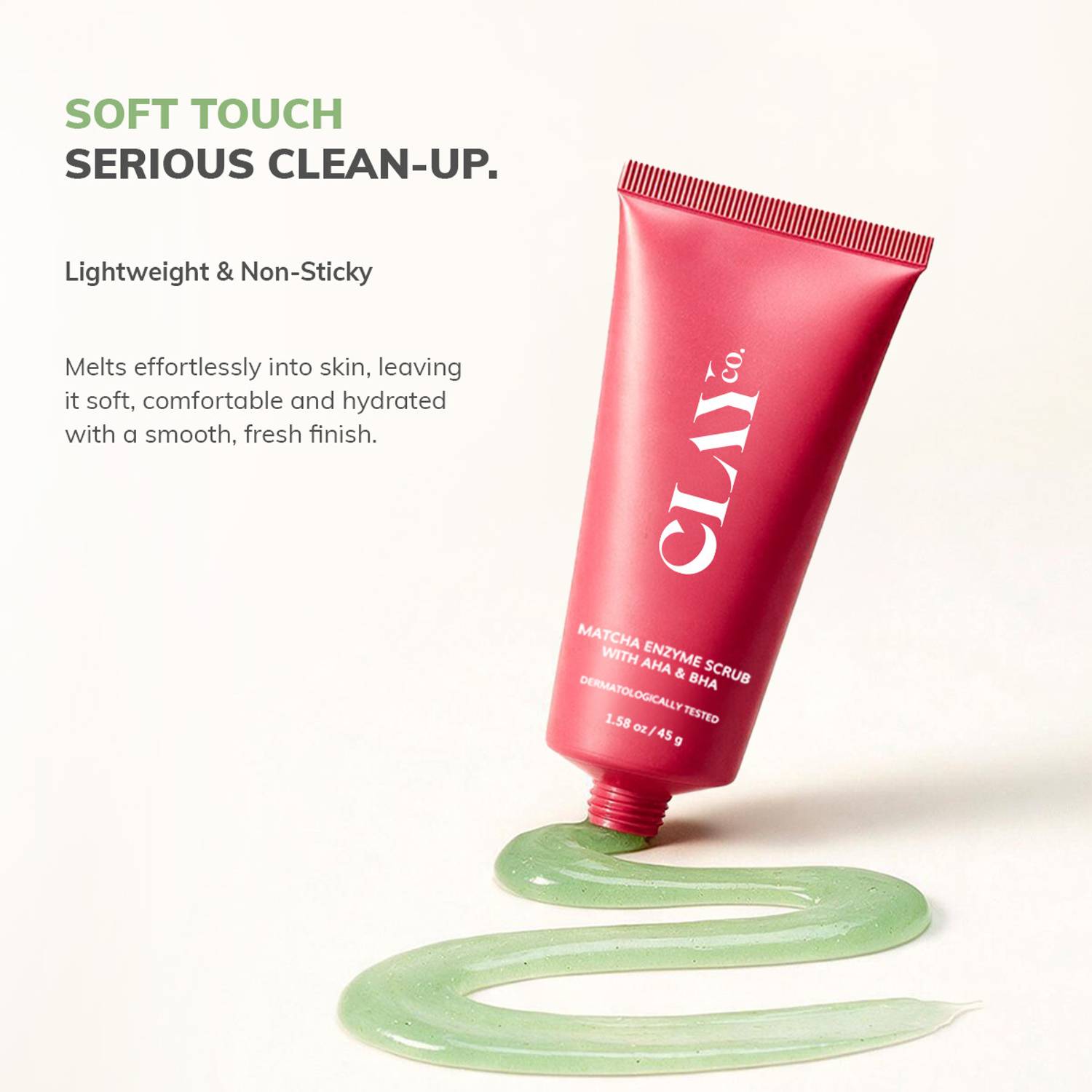 ClayCo Matcha Enzyme Dead Skin Removal Scrub - Image 4