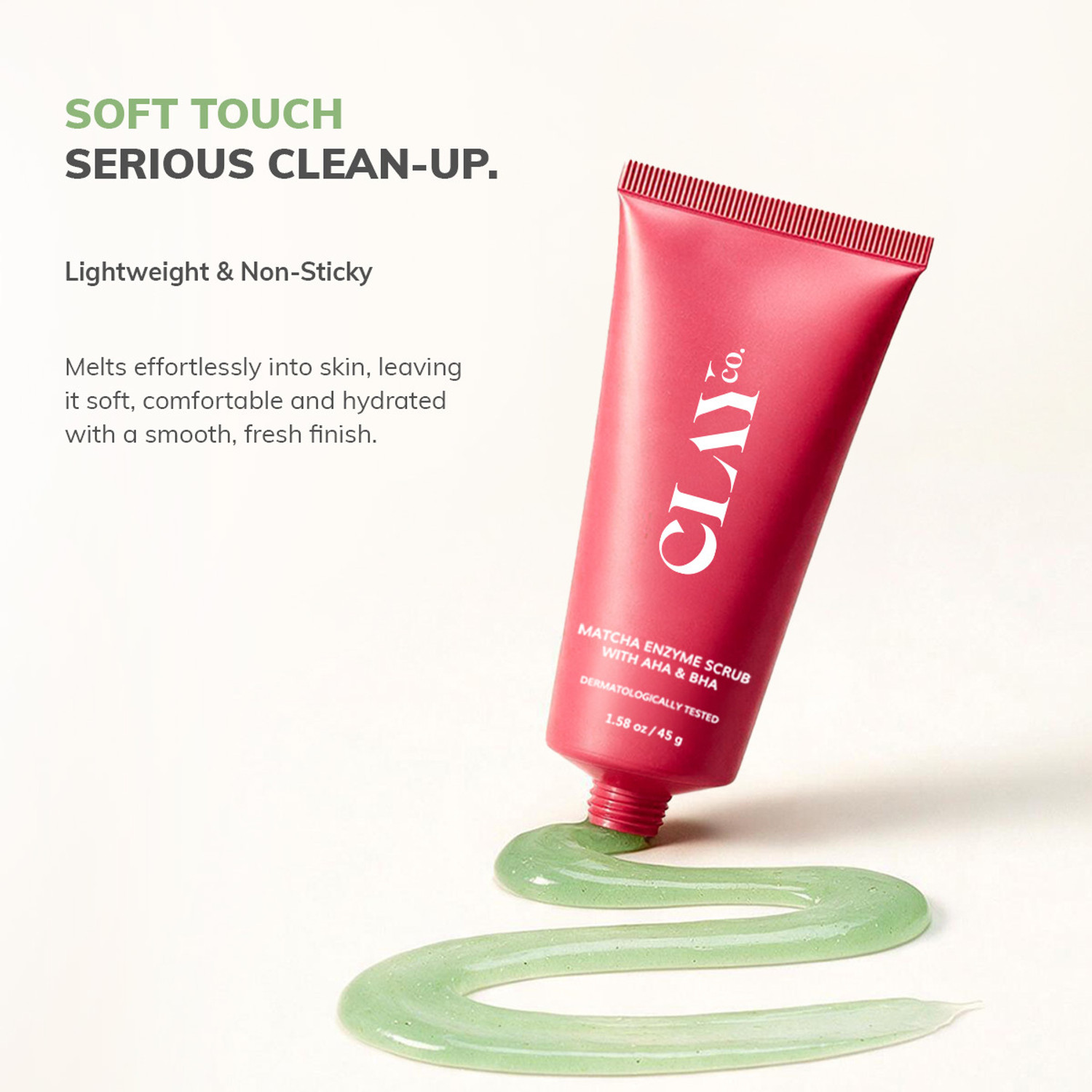 Image of ClayCo. Matcha Enzyme Dead Skin Removal Scrub