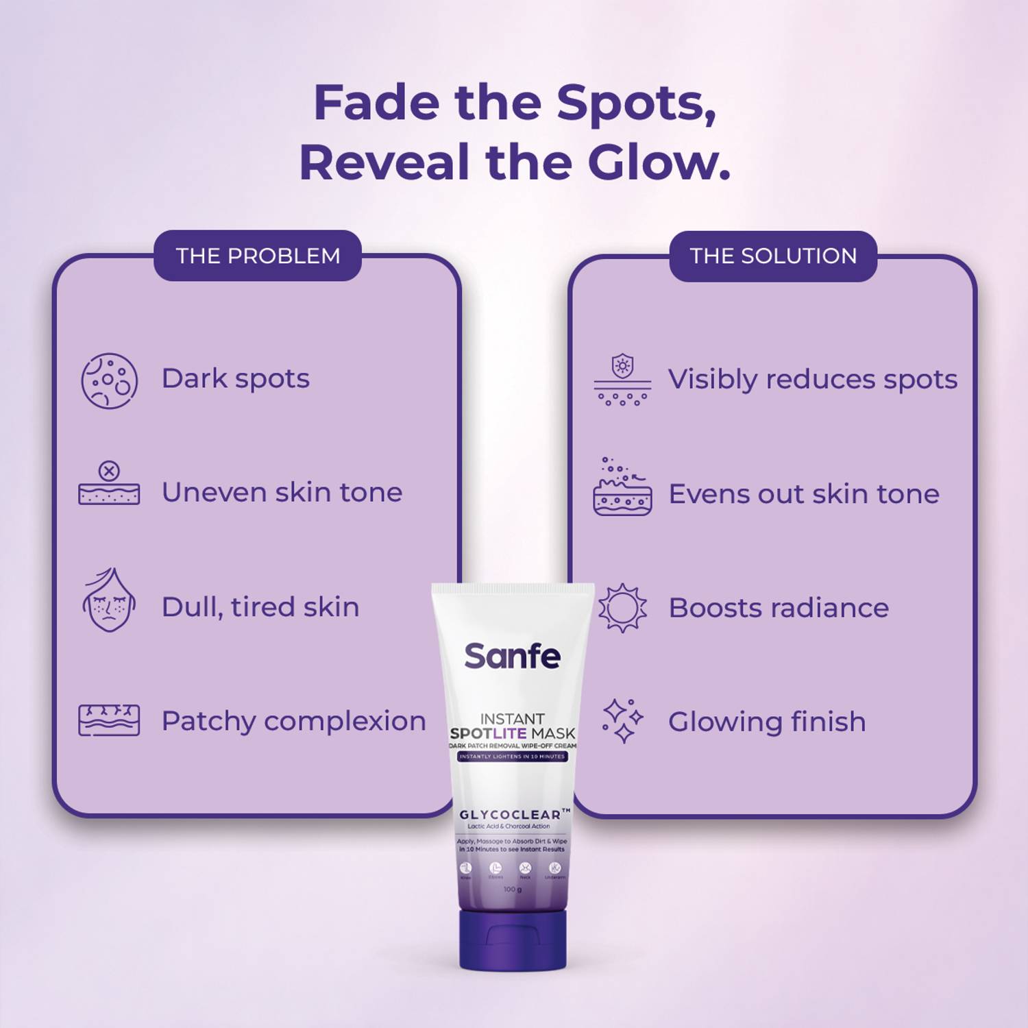 Sanfe Instant Spotlite Mask - Tan Removal - Image 3