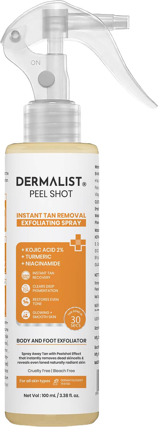 Dermalist Peel Shot Instant Tan Removal Exfoliating Spray Body & Foot