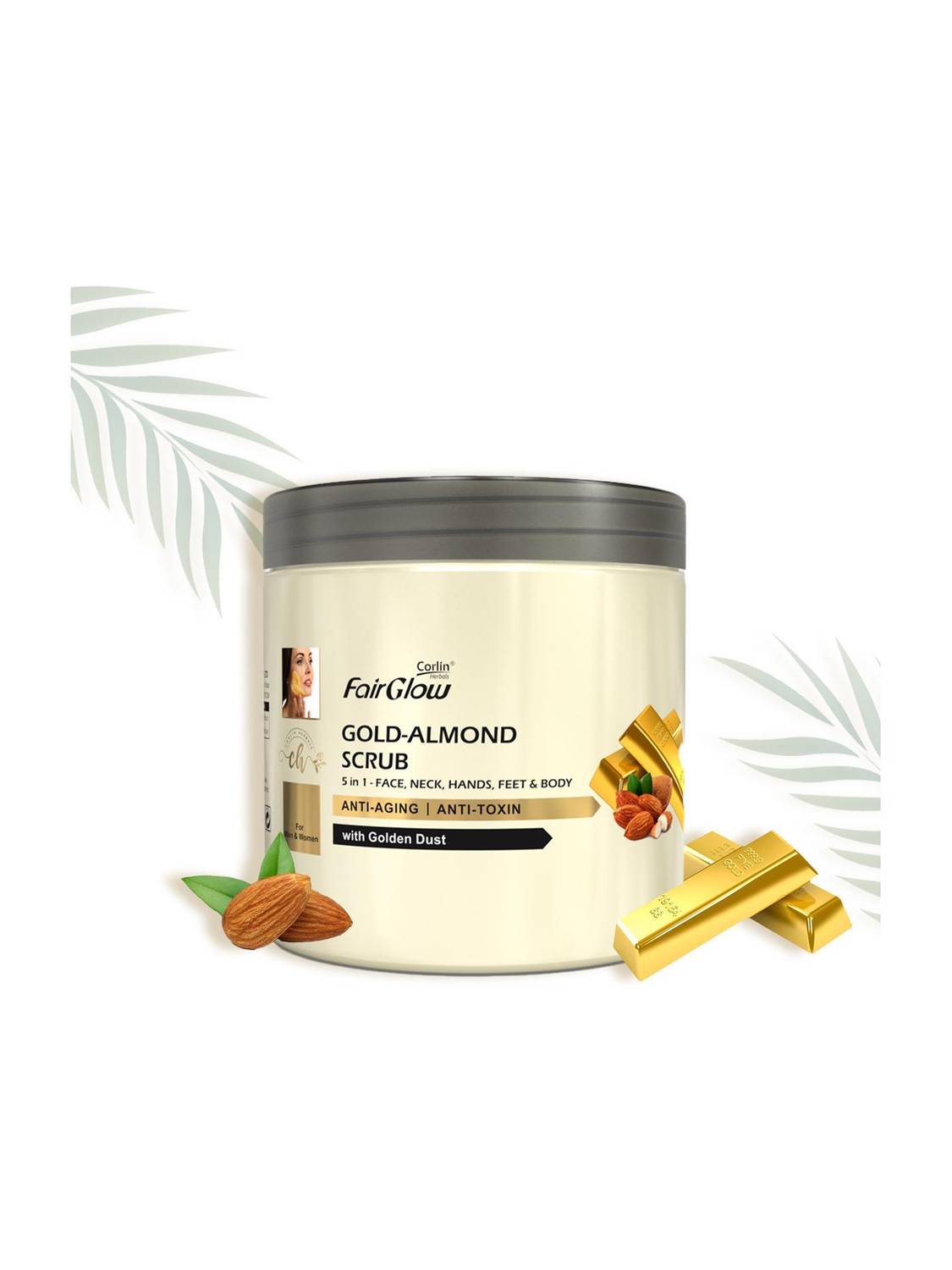 Corlin FairGlow Gold Almond Scrub - Image 1