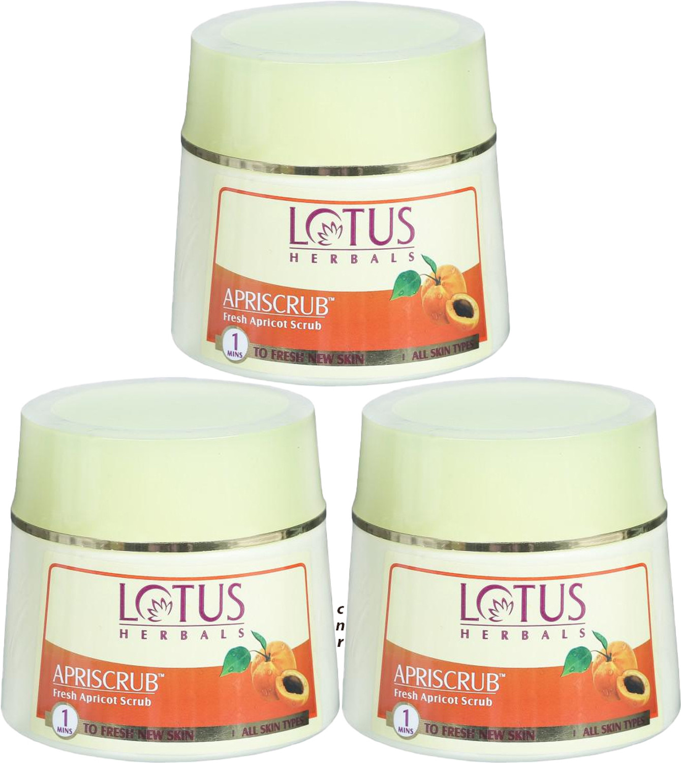Image of LOTUS HERBALS Fresh Glow Apricot Scrub