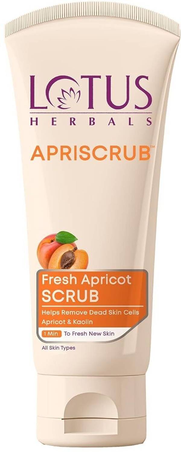 LOTUS HERBALS Apriscrub Fresh Apricot Scrub Glow Scrub (100 g)