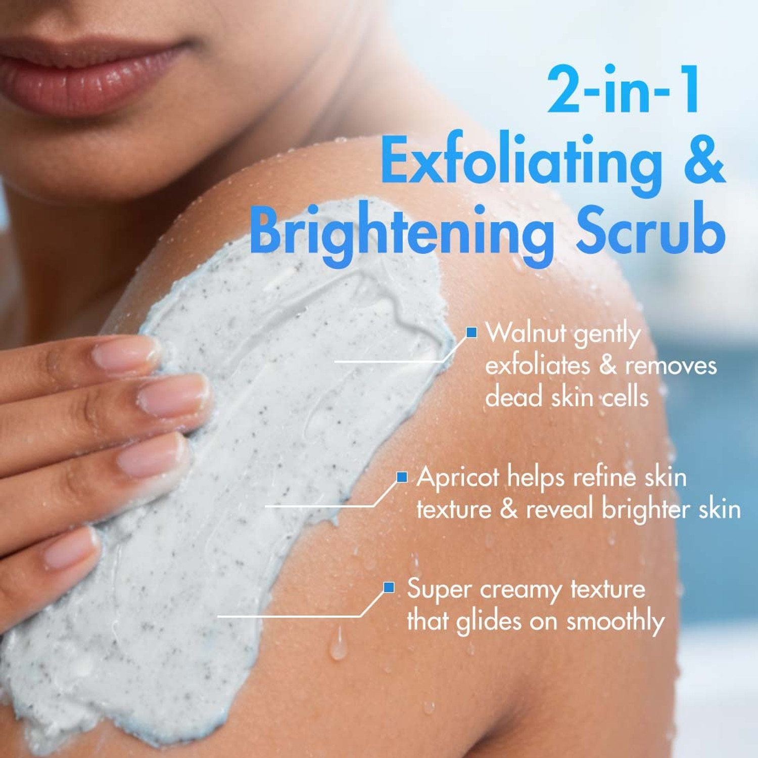 Image of mCaffeine Brightening & Exfoliating Body Scrub, 6% Multi-Action Actives with Niacinamide Scrub