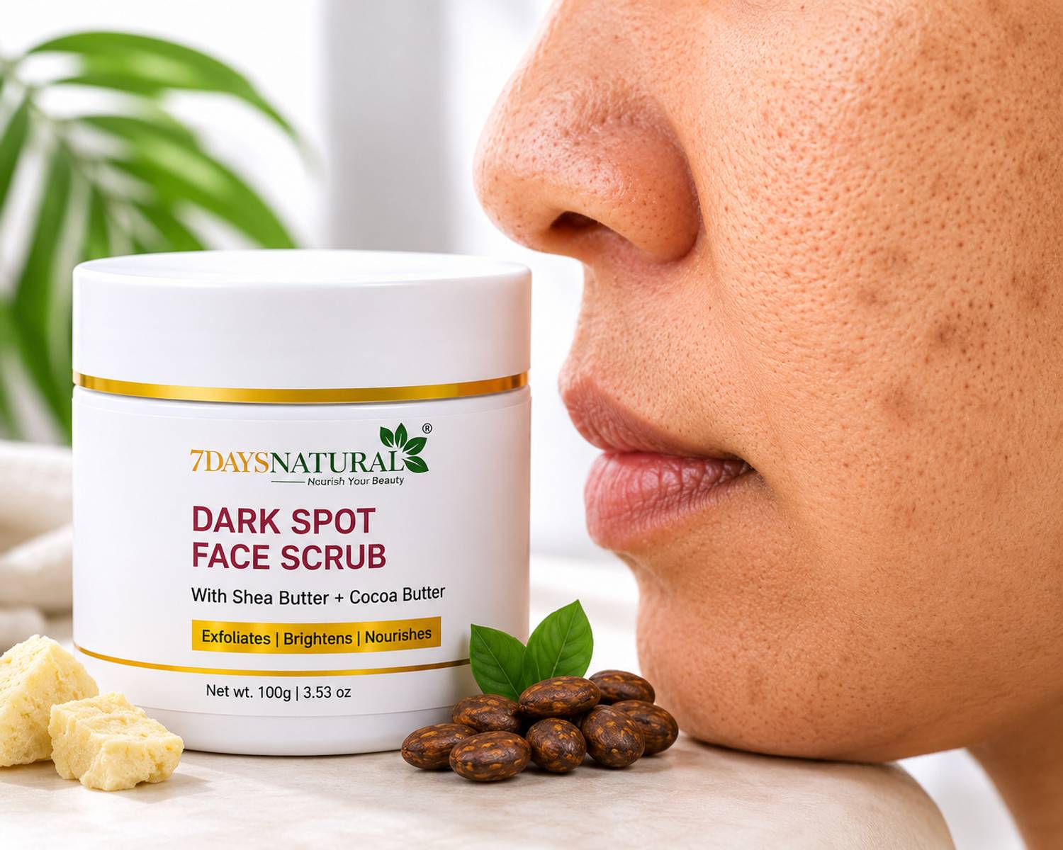 7days natural Dark Spot Removal Scrub Cream pigmentation Daag, dhabbe, jhaiyan Scrub