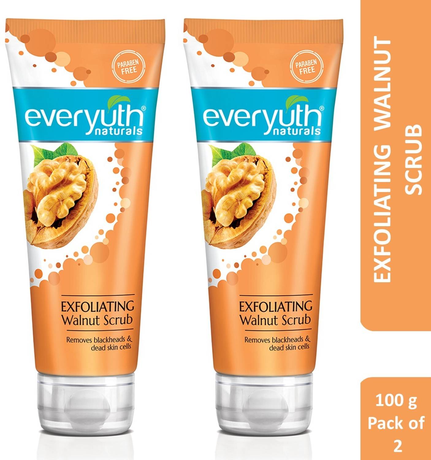 Everyuth Naturals Exfoliating Walnut Scrub 100g x 2 Pack of 2 - Image 1