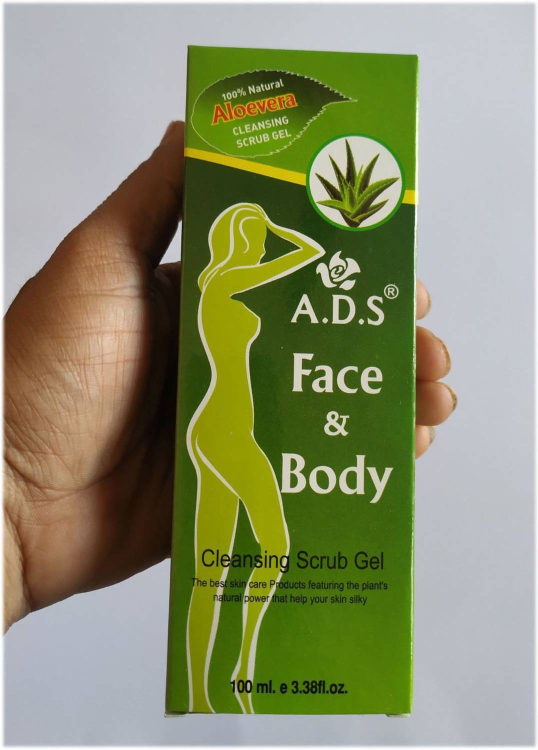 ads Face And Body Cleansing Alovera Gel Scrub-D33 Scrub
