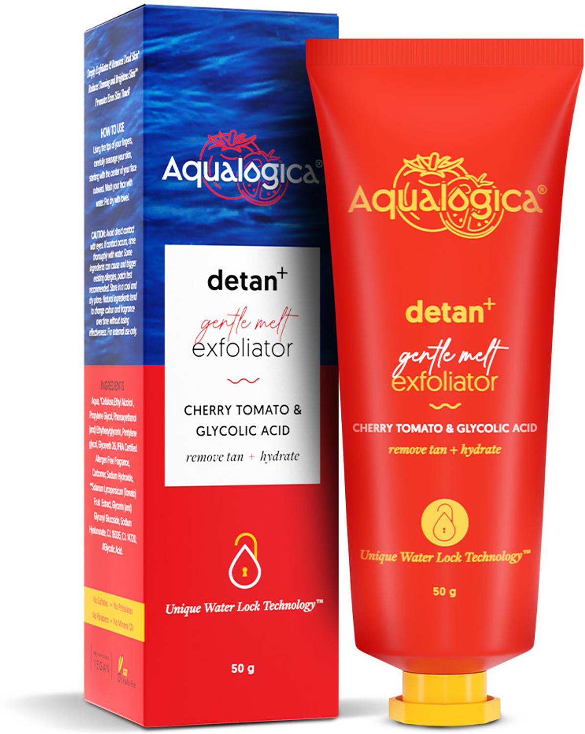 Aqualogica Detan + Gentle Melt Exfoliator -Visibly Removes Tan for Brighten & Smooth Skin Scrub