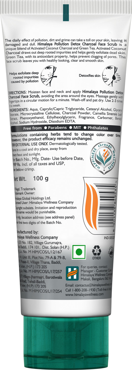 Image of HIMALAYA Pollution Detox Charcoal Scrub