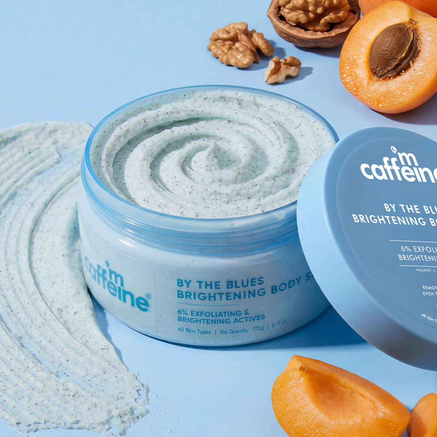 Image of mCaffeine Brightening & Exfoliating Body Scrub, 6% Multi-Action Actives with Niacinamide Scrub