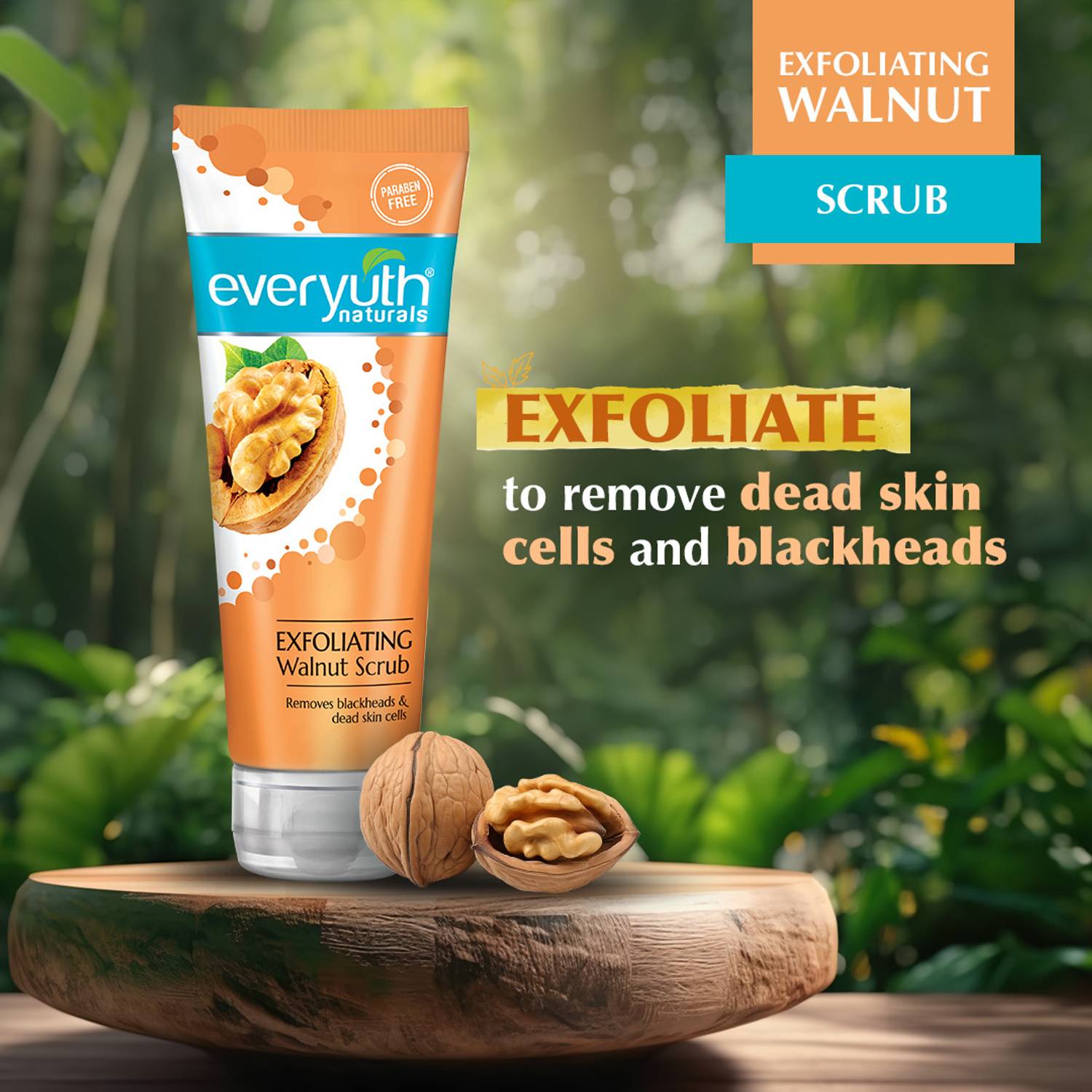 Everyuth Naturals Exfoliating Walnut Scrub 100g x 2 Pack of 2 - Image 5