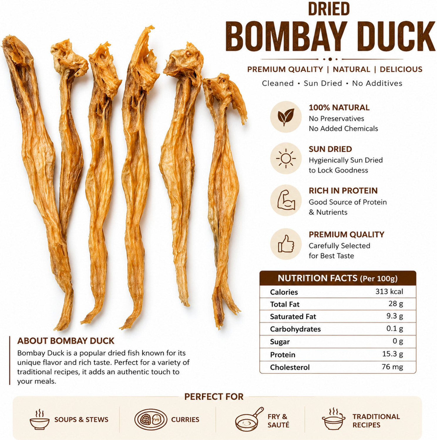 Image of HakSap Bombay duck dry fish Bamla dry fish whole sun dried seafood