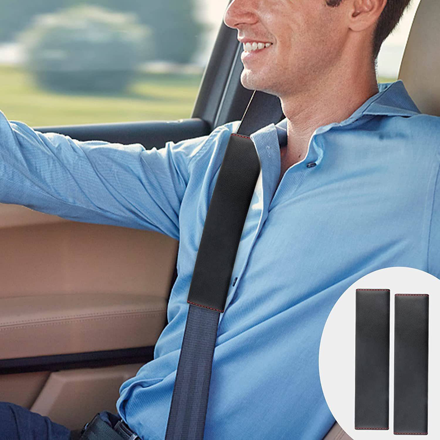 Auto Oprema CAR SEAT BELT COVER & SHOULDER PAD COVER BLACK -2 