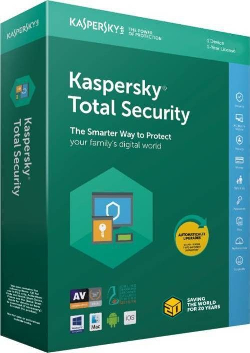 Image of Kaspersky Total Security 1.0 User 1 Year